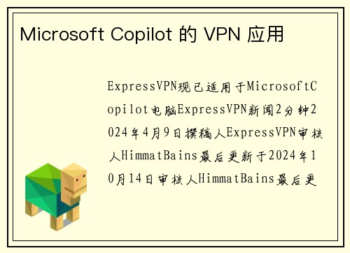 Microsoft Copilot 的 VPN 应用 